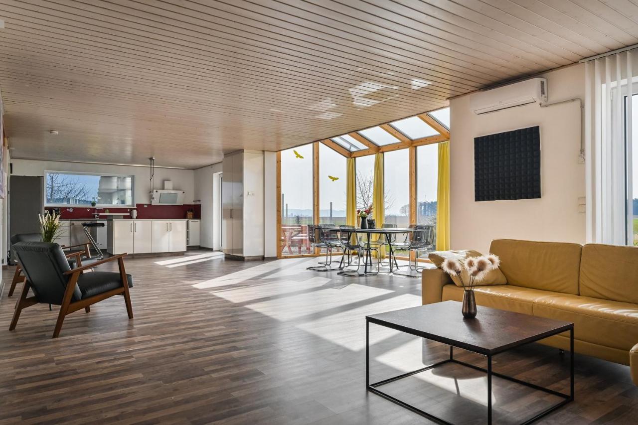 Ruhige Ferienwohnung Mit Panoramablick Ingoldingen Extérieur photo